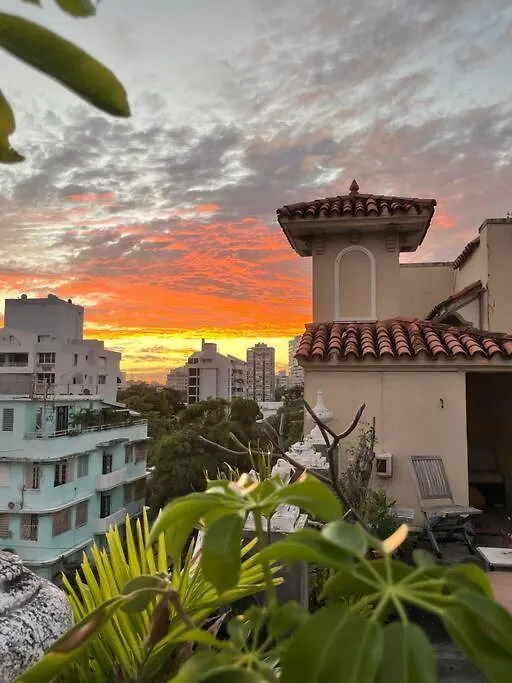 Fresh Tropical Colonial Style Walk-Up- Rooftop Terrace- Beach View San Juan