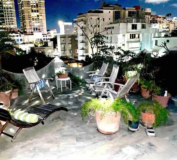 Apartment Fresh Tropical Colonial Style Walk-Up- Rooftop Terrace- Beach View San Juan